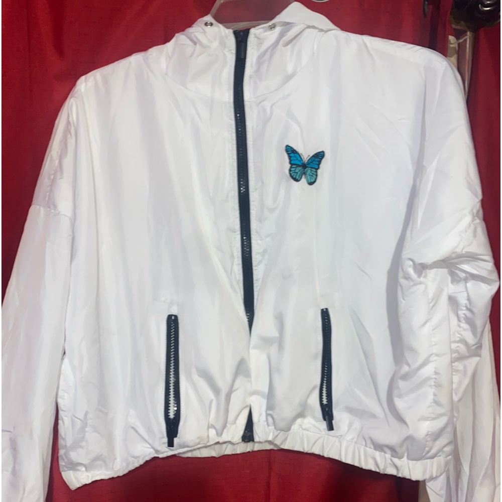 White Butterfly Windbreaker